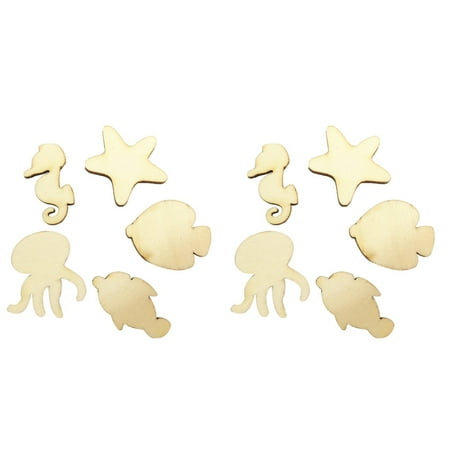 Hytrove Wooden Cutouts Khaki Craft Art Accessories Diy Design Birthday Wedding Christmas 100Pack