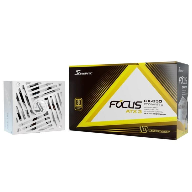 Seasonic FOCUS GX 850W Power Supply ATX 3.1 PCIe 5.1 (12V-2x6