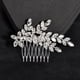 thumbnail image 2 of Nvzi Horquillas para el pelo de boda con flores para novias, peinetas con perlas de cristal, pinzas para el pelo, accesorios para el pelo de boda dorados, joyas -A, 2 of 5