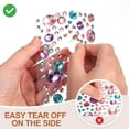 thumbnail image 3 of Uxcell Self-Adhesive Rhinestone Stickers, Face Stones Jewel Stickers Crystal Circle Embellishment Sheet Pink/Blue, 3 of 7