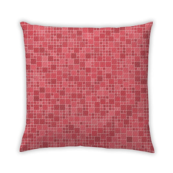 Ahgly Company Outdoor Square Contemporary Throw Pillow, 18 inch by 18 inch