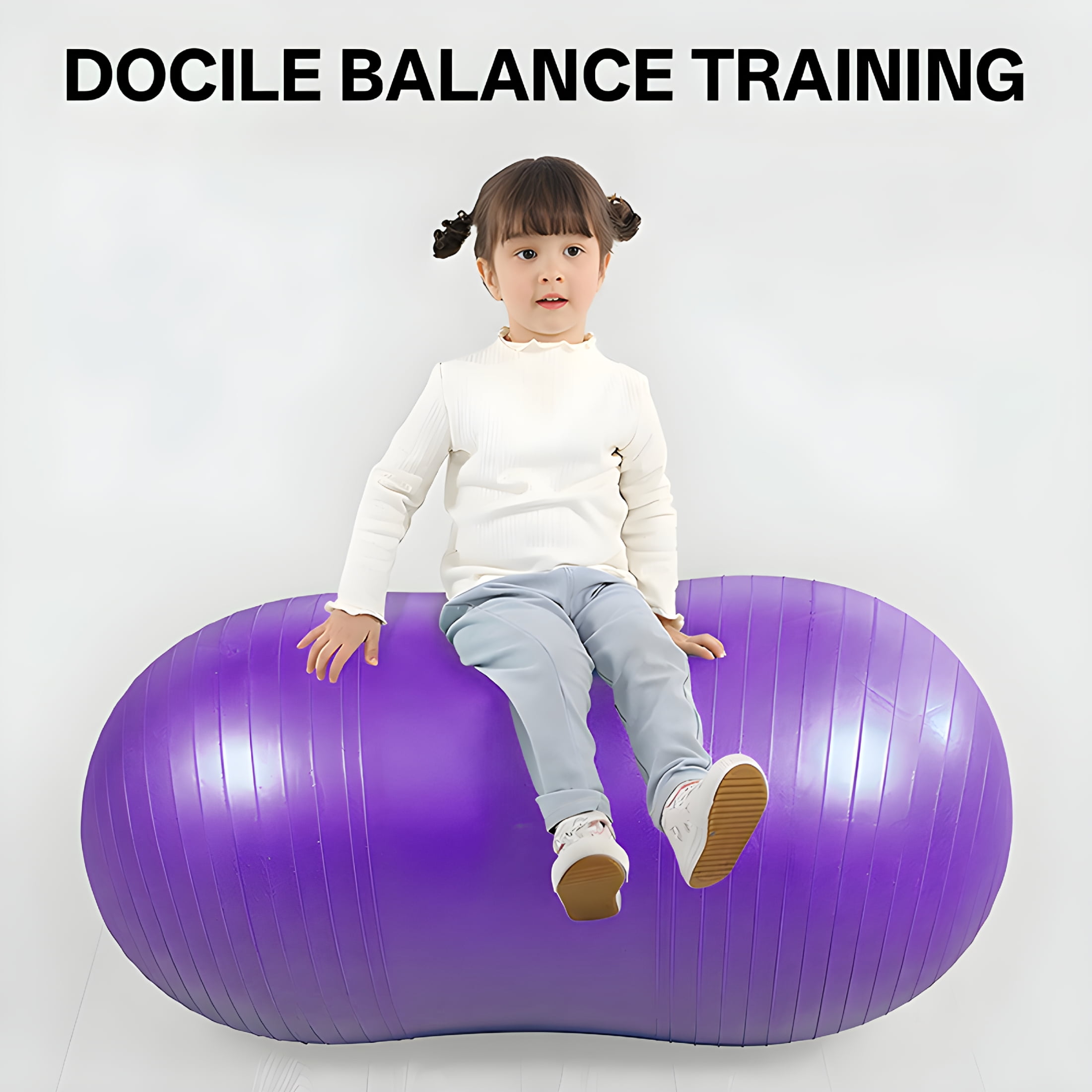 BESTSKY Peanut Ball, Thickened Anti-Burst Yoga Ball for Exercise and Workout, PVC Material for Safety, Clear Textured Grip, Ideal for Children’s Rehabilitation and Massage