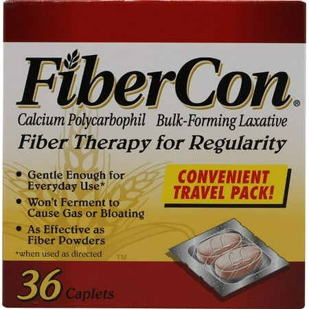 Fiber Caplets - Fibercon Fiber Therapy for Regularity Blister Pack 36 Caplets