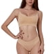 thumbnail image 2 of Conjunto de lencería sin costuras de 2 piezas con cuello en U para mujer: sujetador halter de cintura alta y braguitas, nailon/spandex, ropa de dormir/noche sexy, 2 of 8