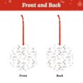 thumbnail image 2 of Cauagu Rabbit Eating Pattern Acrylic Christmas Pendant,1-Pack Christmas Ornaments Xmas Tree Decor Christmas Décor with Ribbon Cute Tree Hanging for Party Favors-Hexagon, 2 of 7