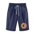 thumbnail image 1 of Pantalones Cortos Casuales Impresos Sueltos de Alta Cintura Shorts de Carta, Sexy Casual Blusa Y Pantalones Cortos, 1 of 3