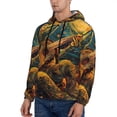 thumbnail image 3 of Sikiie Starry Night Guitar Turtle Men's Hoodie, Essentials Hoodie, Sweatshirt, Pullover Hooded Sweatshirt for Men-Large, 3 of 7
