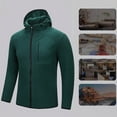 thumbnail image 2 of Xzbqbs Jackets for Men Zip Up Lightweight Track Coat Casual Breathable Hooded Jacket Training Gym Workout Jacket Big and Tall, 2 of 6