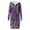 Purple, variant on Fiaer Winter Jackets for Women Warm Thermal Floral Printed Plus Size Long Hoodie Full Zip up Hooded Sweatshirts Casual Fashion Drawstring Hooded Tops with Pocket Red XL