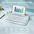 thumbnail image 2 of Teclado inalámbrico YUNZII ACTTO B303 Retro Bluetooth Mint, 2 of 9