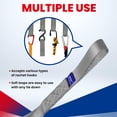 thumbnail image 5 of MOCA 8-Pack Soft Loop Tie Down Straps 4,000 Load Capacity & 12,000 Lbs Breaking Strength 1.6 x 17 inches Heavy Duty Tie Down Straps for Securing ATV, UTV, Motorcycles, Scooters & Dirt Bikes(Gray), 5 of 8