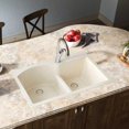 thumbnail image 6 of Elkay ELXH3322RRT0 Quartz Luxe Offset 60/40 Double Bowl Top Mount Sink with Aqua Divide, Ricotta, 6 of 6