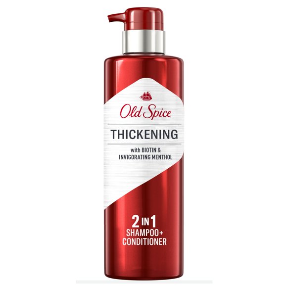 Old Spice Thickening 2in1 Men's Shampoo and Conditioner with Biotin and Invigorating Menthol