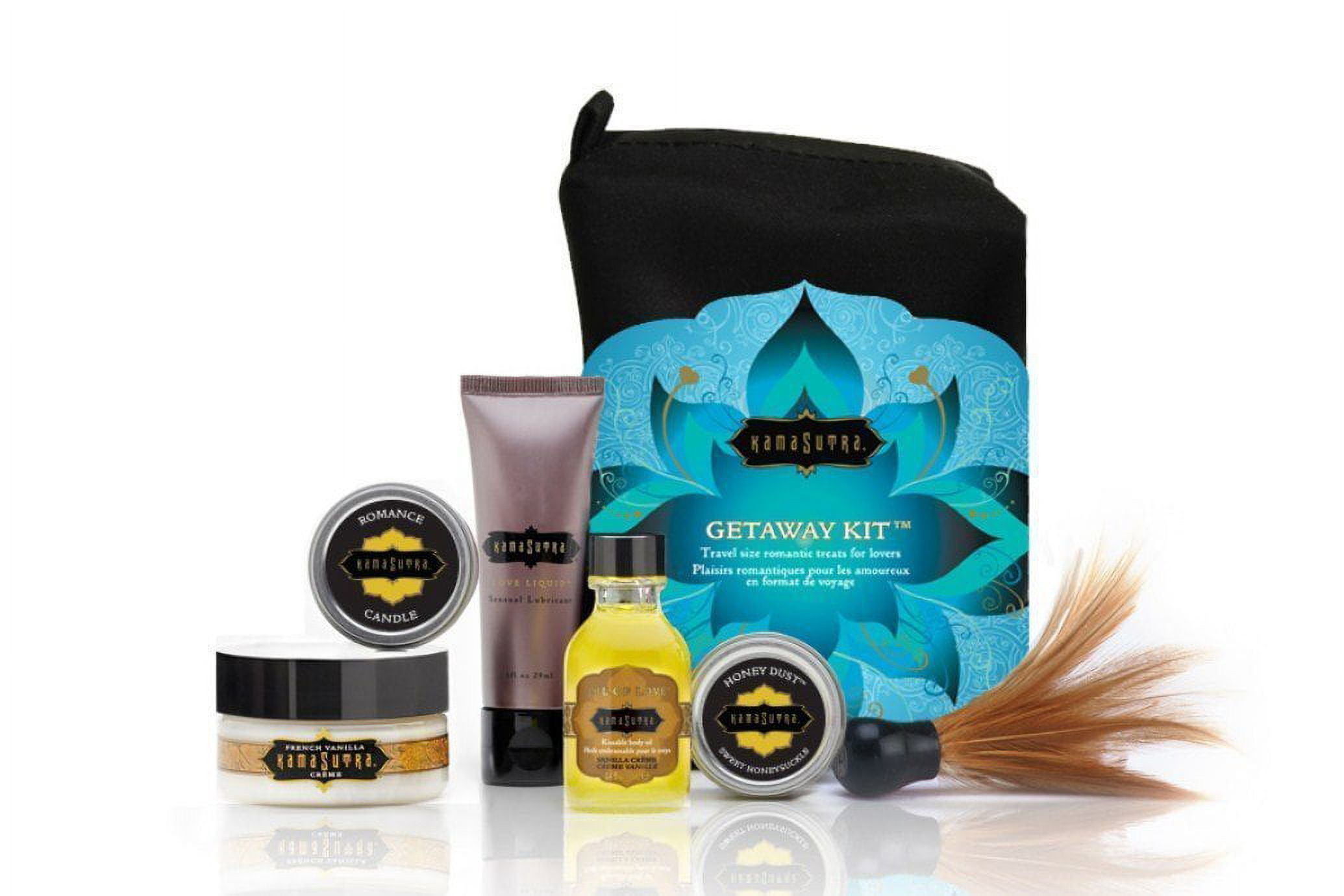 Kama Sutra Intimate Gift Sets & Fun Travel Kits THE GETAWAY KIT (Escape to a romantic paradise with the essential travel kit for lovers.)