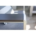 thumbnail image 4 of Belvedere 4-Piece Brushed Aluminum Outdoor Patio Furniture Conversation Sofa Set w/ Loveseat Sofa, Two Armchairs, and Coffee Table, 4 of 8