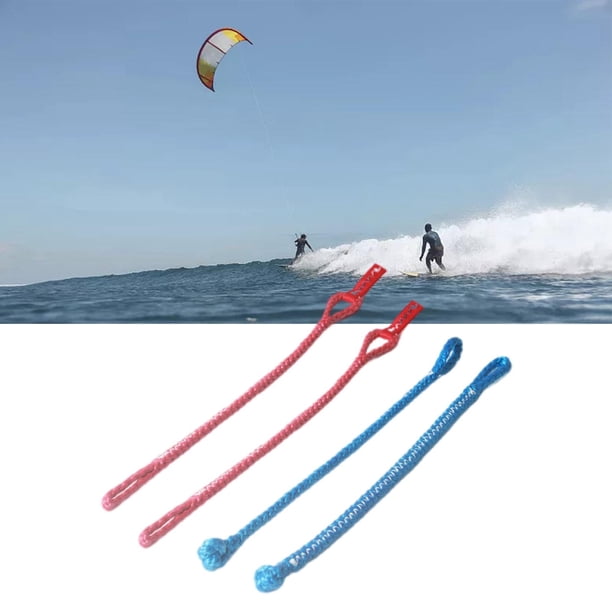 Juego de coletas de kitesurf universales de 4 Uds., reparación de barra de kitesurf, kite de repuesto de kitesurf, piezas de coletas de 4 lín rojo azul Baoblaze Coletas de kitesurf