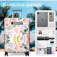 thumbnail image 2 of Travel Luggage Cover Suitcase Girl Protector Storage Fits 18-32 Inch Luggage Flower Luggage Protector Wheel Covers Patterned Travel with Pocket Elastic Luggage Anti-scratch Suitcase Cover S, 2 of 6