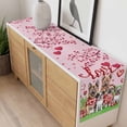 thumbnail image 4 of Valentine's Day Table Runner - 72 Inch Long, Kitchen Dining Table Runner Dresser Scarves, Watercolor Funny Dogs Love Roses Spring Pink Farmhouse Decor for Coffee Tables Wedding Party Banquet, 4 of 8