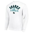 thumbnail image 2 of Men's Starter White San Jose Sharks Stick And Puck Logo Fleece Pullover Sweatshirt, 2 of 3