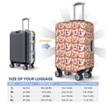 thumbnail image 6 of Lsque Corgi Head with Floal Printed Luggage Cover, Travel Luggage Protector,Scratch and Dirt Resistant, Fits 18-32 Inch Luggage - Medium, 6 of 9