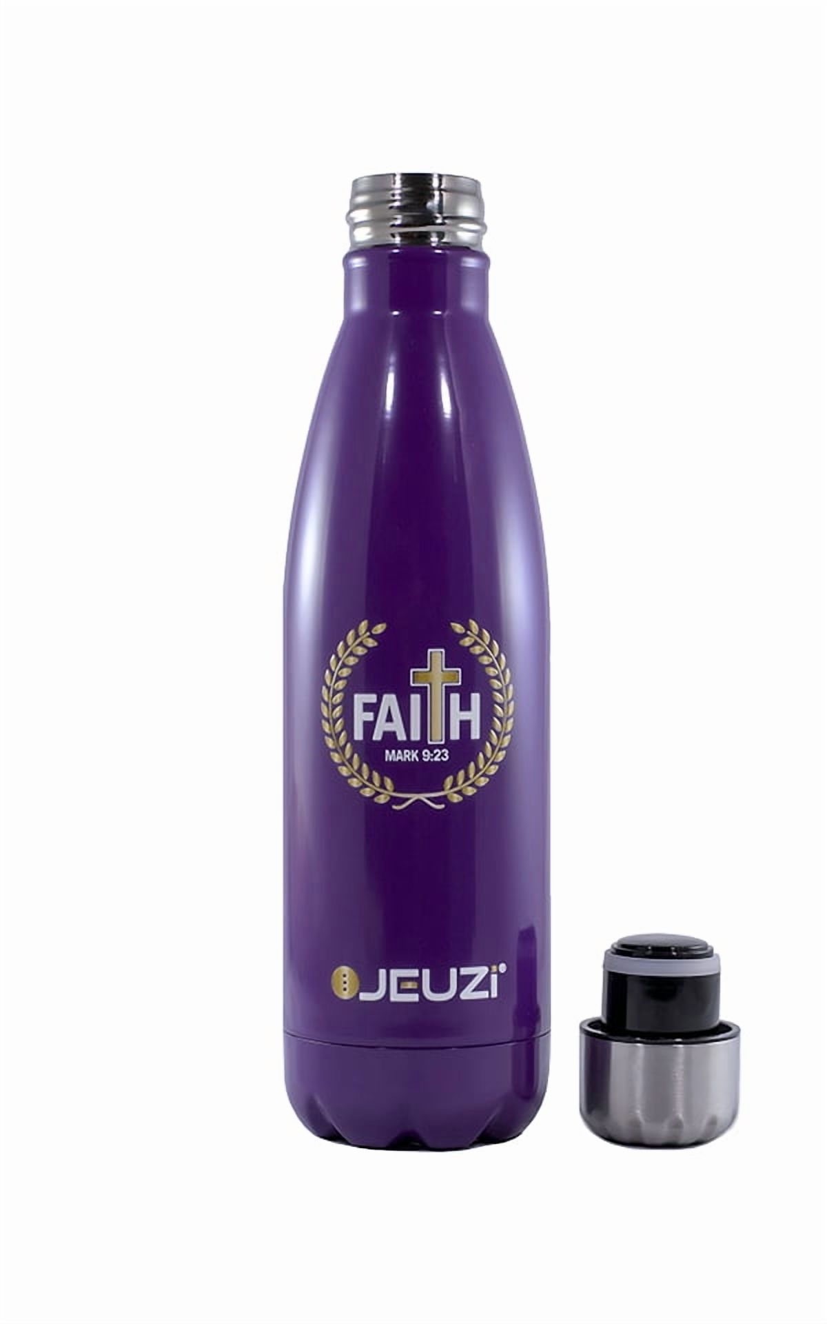 Water Bottle 17oz Insulated Stainless Steel BPA Free, Omega  Purple JEUZi-NEW