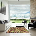 thumbnail image 7 of Ahgly Company Machine Washable Indoor Round Transitional Brown Red Area Rugs, 8' Round, 7 of 7