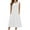White, variant on Women's Sleeveless Floral A-Line Midi Dress - Casual Flowy Beach Dress with Pockets, 95% Polyester, Spring/Summer 2025