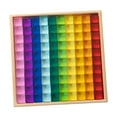 thumbnail image 1 of Milaget Acrylic Cubes Blocks Set Clear Rainbow Acrylic Gemstone Cubes for 100pcs, 1 of 9