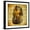 Black Frame, variant on Art.com Egyptian Papyrus With Pharaoh Art Print by Maugli-l, Brown Frame Wall Art, 38" x 38"