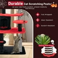 thumbnail image 5 of Pefilos 52" Gothic Cat Tree Tower Furniture with Scratching Post, Climbing Ladder, Cat Condo for Kittens Cat Tree House, Black, 5 of 7