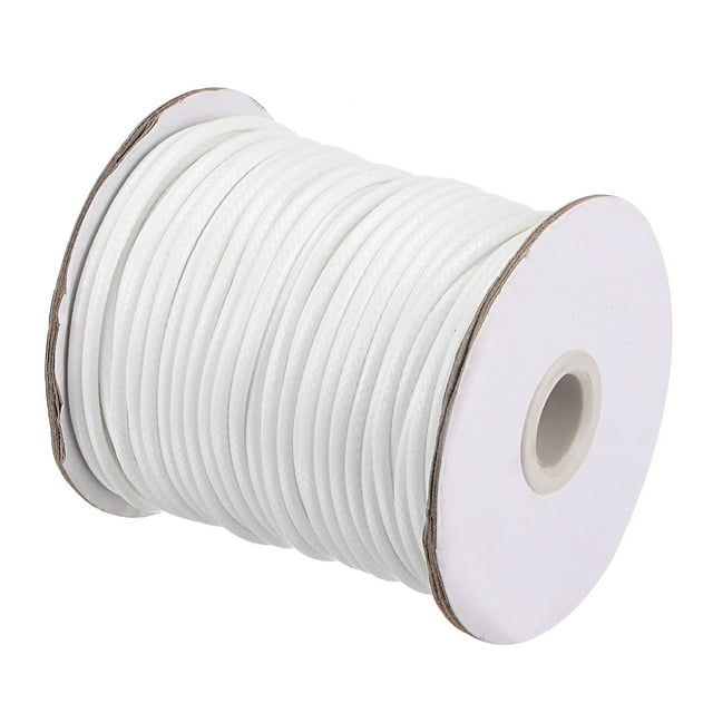 Unique Bargains Beading Thread Bracelet Weave Bead Craft Cord 3mm 39M/Roll (42-Yards) Decorative String, White