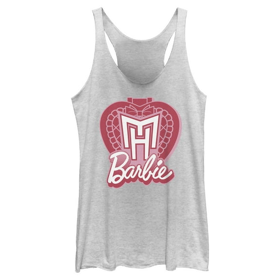 Womens Mattel Barbie and Monster High Heart Symbol Racerback Tank