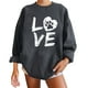 thumbnail image 5 of Puntoco - Sudadera de forro polar de manga larga con cuello redondo y estampado de calavera para mujer Puntoco Puntoco-5843, 5 of 9