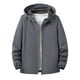 thumbnail image 1 of pstuiky Camisas de manga larga de invierno para hombre, Chaqueta informal de color liso con capucha y bolsillo con cremallera de manga larga para hombre camisetas de hombre l, 1 of 8