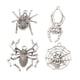 thumbnail image 2 of 4 diseños Chic Halloween Spider Charms joyería colgante fabricación artesanal Zulema Pendientes de plata, 2 of 4