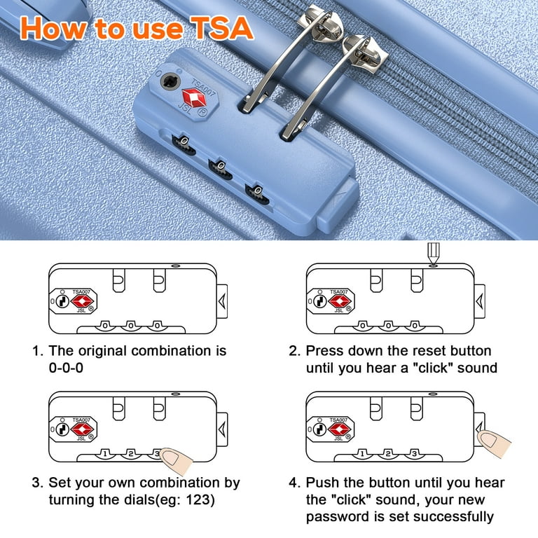 Joyway 5-Piece Hardshell Expandable Suitcase Set 20