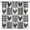 Rooster-3, variant on Farmhouse Rooster Window Curtains, Farm Rustic Black White Checkered Stars Rooster Window Treatment for Kitchen Living Room Bedroom 42" W X 63" L