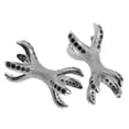 thumbnail image 3 of Milaget 2 Pieces Micro Rhinestone Eagle Claw Bracelet Connector Beads, 3 of 9