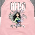thumbnail image 3 of Disney Princess - Mulan Hero Of My Story - Toddler & Youth Girls Raglan Graphic T-Shirt, 3 of 4