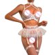 thumbnail image 5 of Gibobby Conjunto ropa interior mujer Lenceria Sexy, Pijama Sexy, Conjunto de Traje de mucama de lencería Sexy para Mujer(Blanco, M), 5 of 5