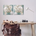 thumbnail image 3 of Stupell Industries Transitional White Iris Flower 2pc Canvas Art Set, 17 x 17 each, by Nan, 3 of 8