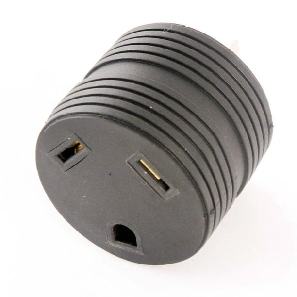 RV Electrical Adapter 15 Amp Male to 30 a Female Plug Round Grip