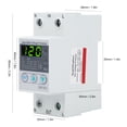 thumbnail image 1 of Voltage Current Protector, Adjustable Overvoltage Undervoltage Protection with Voltage Display for DIN Rail Installation 120VAC 50/60Hz, 1 of 7
