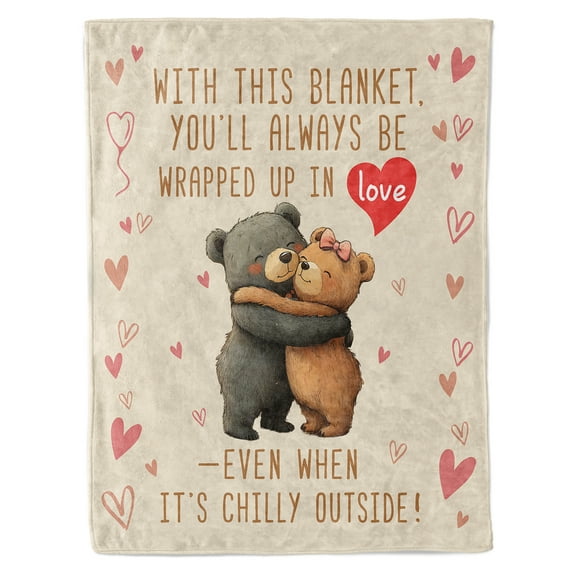 Funnil Anniversary Blanket Gifts for Men Women,Wedding Gifts for Him Her Husband Wife Parents,Best Happy Anniversary Marriage Gift for Couple Boyfriend Girlfriend Blanket 50"x60" Beige