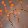 thumbnail image 2 of Set of 2 Orange Lights for Halloween - 16.4ft Battery Operated Fairy String Lights - 50 LEDs Twinkle Firefly Lights with Remote Control for Garden,Thanksgiving Day,Christmas Indoor Decoration, 2 of 7