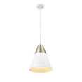 thumbnail image 7 of 9241-MW/MG-Millennium Lighting-Annos - 1 Light Pendant-14.5 Inches Tall and 12 Inches Wide-Matte White/Modern Gold Finish, 7 of 7
