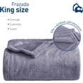 thumbnail image 2 of Juego de 2 Cobijas King Size Bluelander, Color Gris, 2 of 6