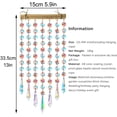 thumbnail image 5 of Hanging Crystal Prism Suncatcher Ornament Crystal Wind Chimes for Outside Colorful Glass Beads Chain Pendant Decorative, 5 of 9