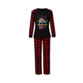 thumbnail image 2 of Kmbangi Christmas Parent-child Nightwear Set, Printed Pattern Tops and Pants, 2 of 8