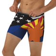 thumbnail image 5 of Men Arizona Thin Blue Line Flag Boxer Briefs Novelty Boxer Shorts Underwear No Fly, 5 of 7